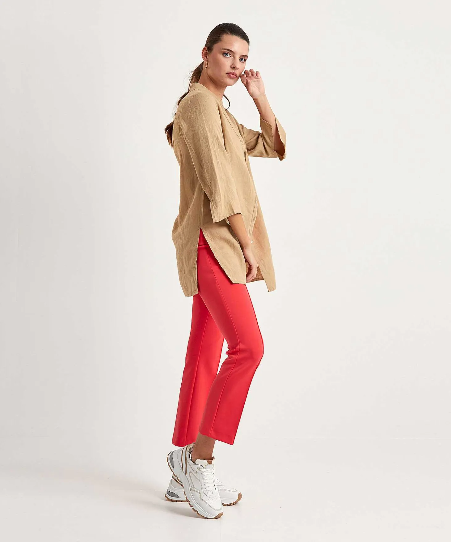 Blusa Tipo Tunica De Lino Kyra Liza