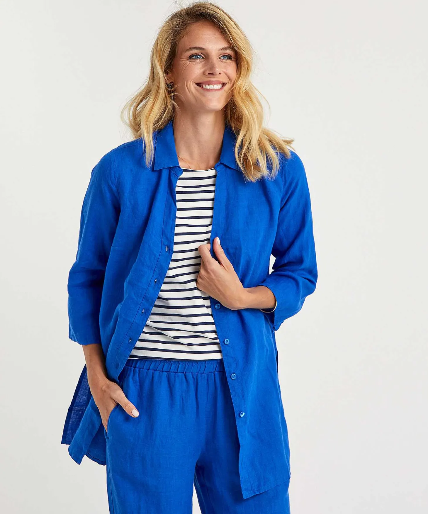 Blusa Tipo Tunica De Lino Kyra Liza
