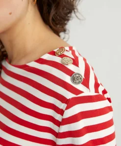 Botones Decorativos De Camisa A Rayas Oui