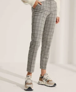 Brax Pants Jersey De Invierno Con Cuadros Maron S