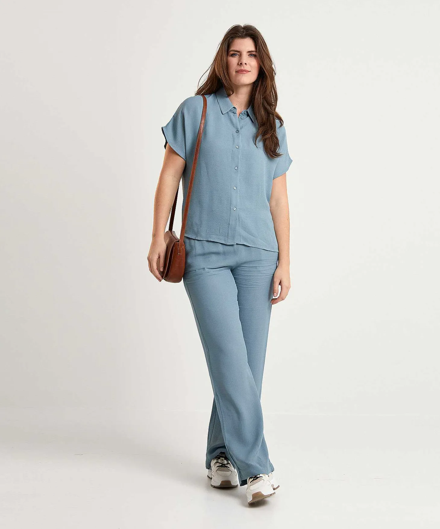 By-Bar Pantalon Palazzo Relieve Robyn