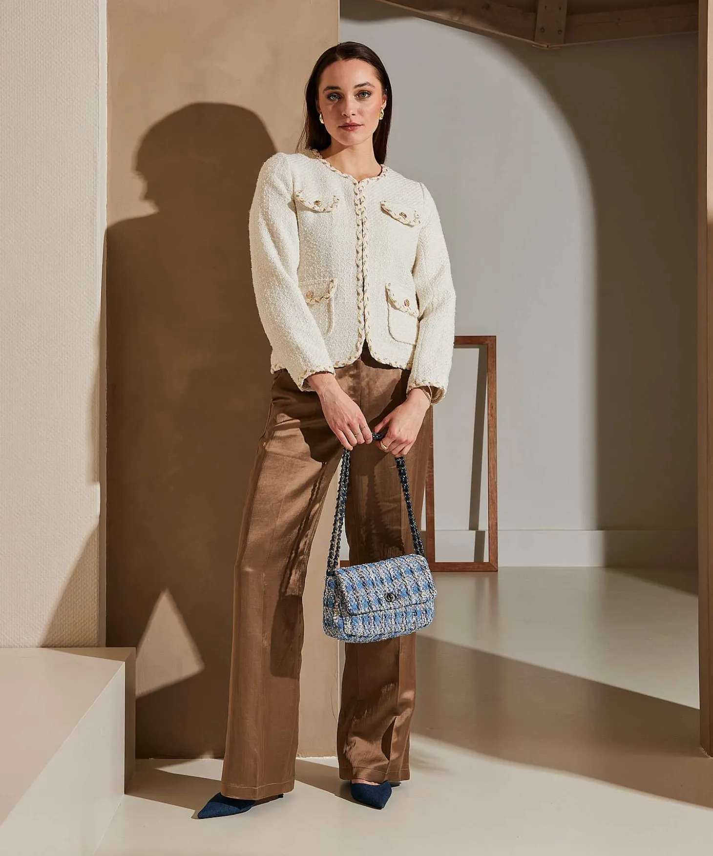Cambio Pantalones Anchos Sedosos Amelie