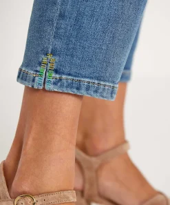 Cambio Vaqueros Capri Piper Detalle De Strass