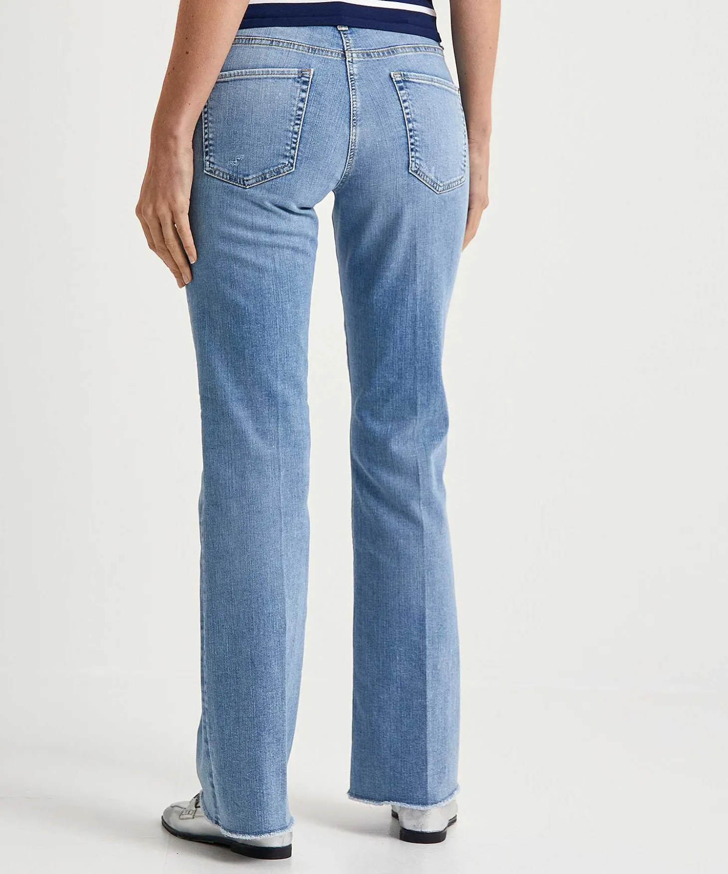 Cambio Vaqueros Flared Frayed Paris