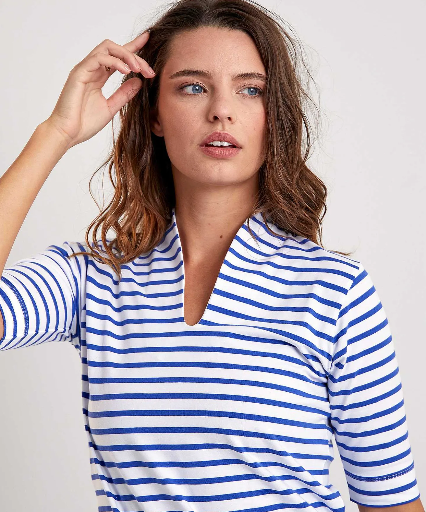 Camisa * Tulip Manga Corta Rayas Bretonas