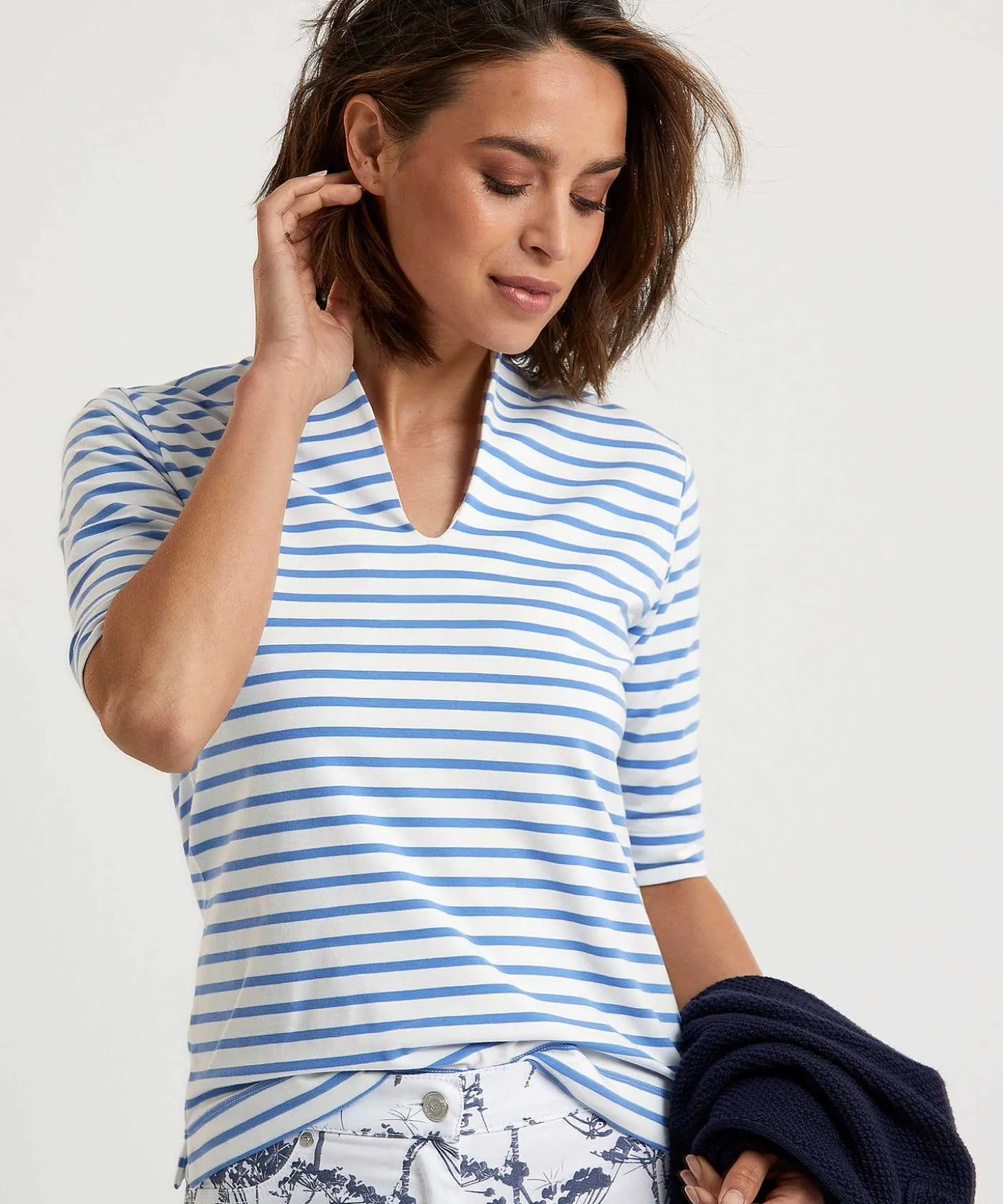 Camisa * Tulip Manga Corta Rayas Bretonas