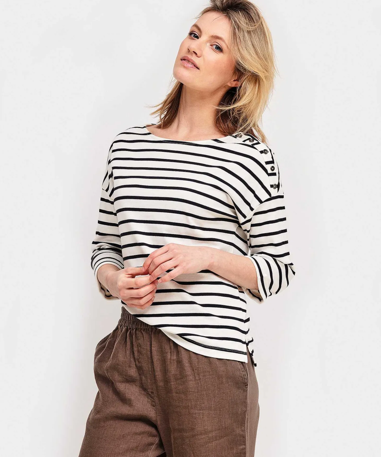 Camisa A Rayas Giulia E Tu