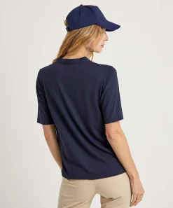 Camisa Con Cuello De Pico Plisado De *