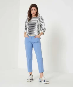 Camisa Giulia E Tu Botones De Rayas Bretonas