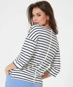 Camisa Giulia E Tu Botones De Rayas Bretonas