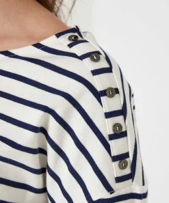 Camisa Giulia E Tu Botones De Rayas Bretonas