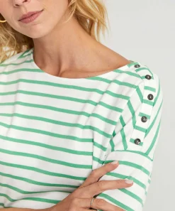 Camisa Giulia E Tu Rayas Bretonas