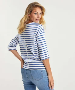 Camisa Giulia E Tu Rayas Bretonas