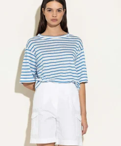 Camisa Luisa Cerano De Lino Con Rayas