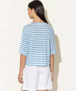 Camisa Luisa Cerano De Lino Con Rayas