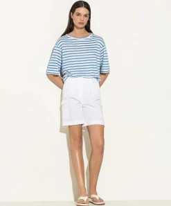 Camisa Luisa Cerano De Lino Con Rayas