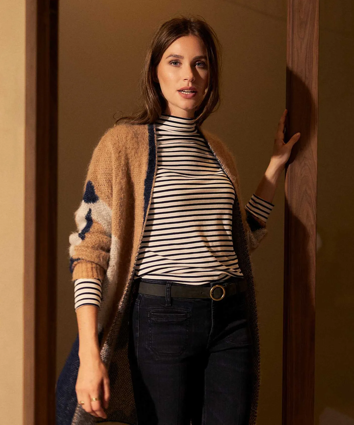 Camisa Oui A Rayas Con Cuello
