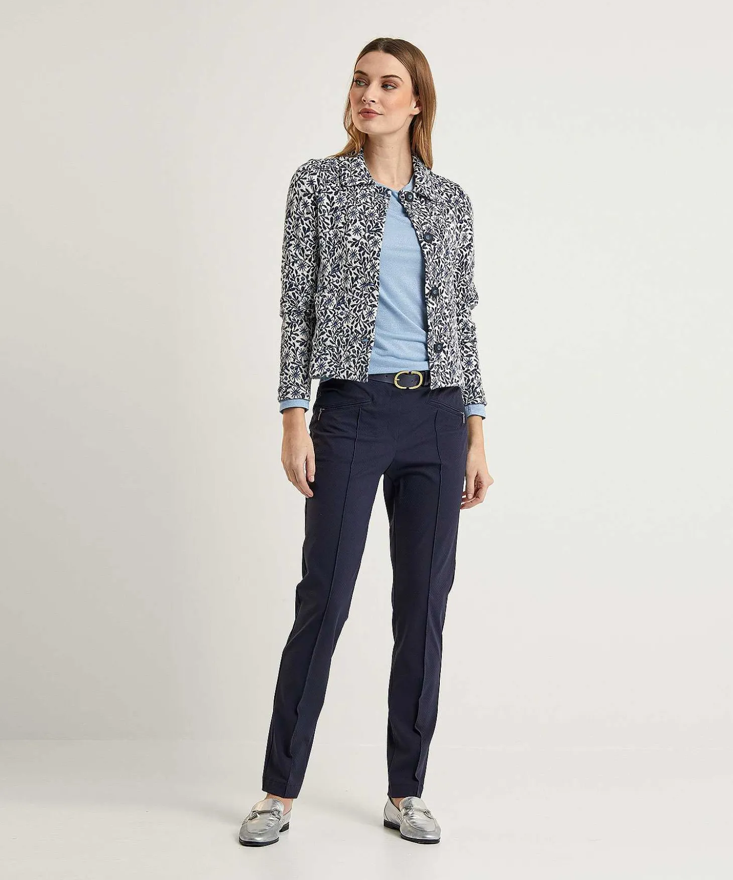 Camisa Oui Con Pliegues En Los Hombros De Lurex