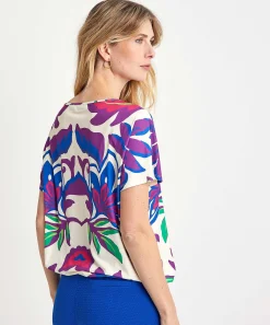 Camisa Slinky Oui Flor Grande