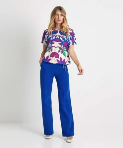 Camisa Slinky Oui Flor Grande