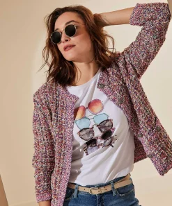 Camiseta Leo & Ugo Estampado Gafas De Sol