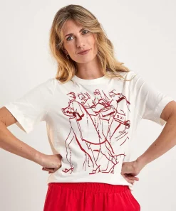 Camiseta Oui Cuentas Con Estampado De Moda