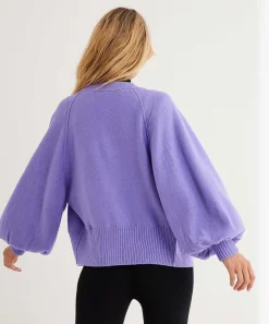 Cardigan Beaumont Extragrande Con Manga Globo Salvia