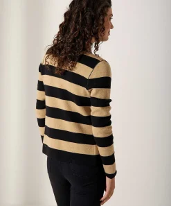 Cardigan Con Cremallera * A Rayas