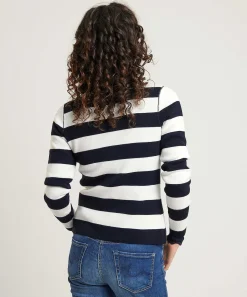 Cardigan Con Cremallera * A Rayas