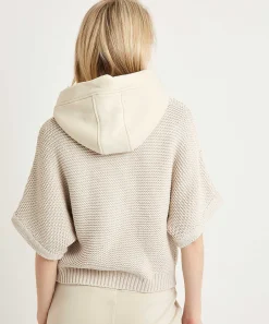 Cardigan De Punto Moscu Con Capucha Timmy