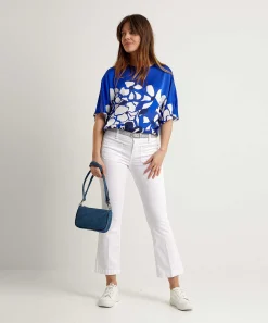 Caroline Biss Blusa Sedosa Flor