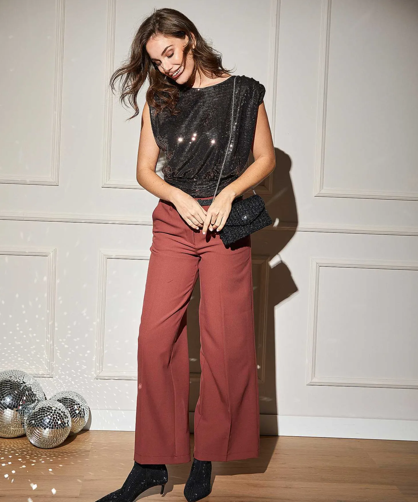 Caroline Biss Disco Top Hombreras