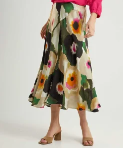 Caroline Biss Falda Sedosa Flor Fantasia