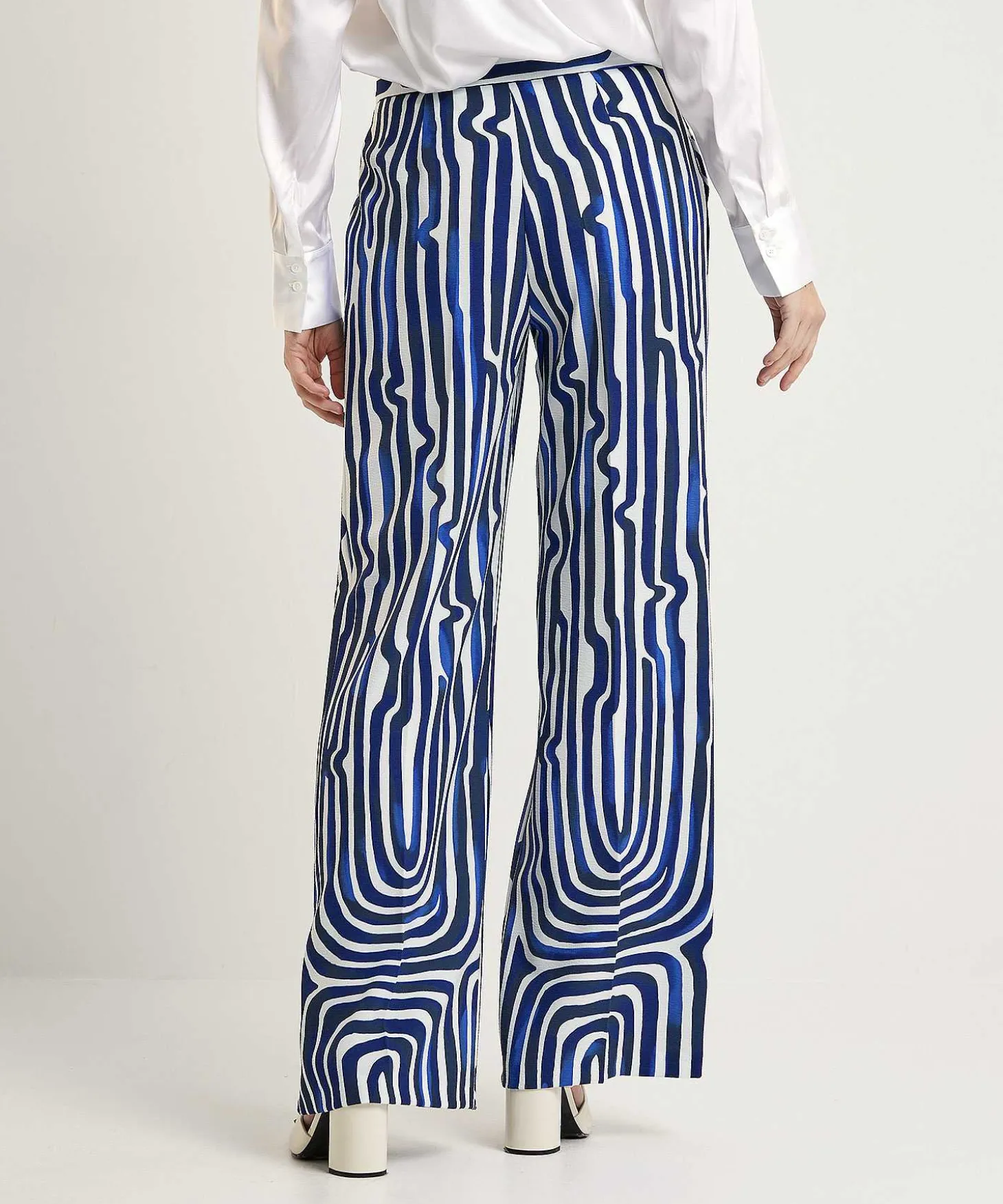 Caroline Biss Pantalones Palazzo Rayas Fantasia