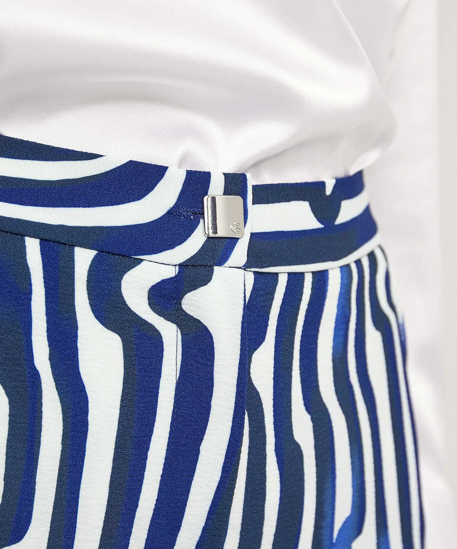 Caroline Biss Pantalones Palazzo Rayas Fantasia
