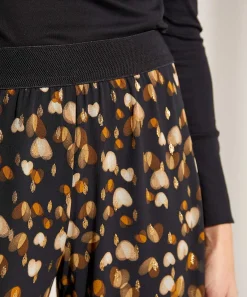 Caroline Biss Pantalones Anchos Corazones Lurex