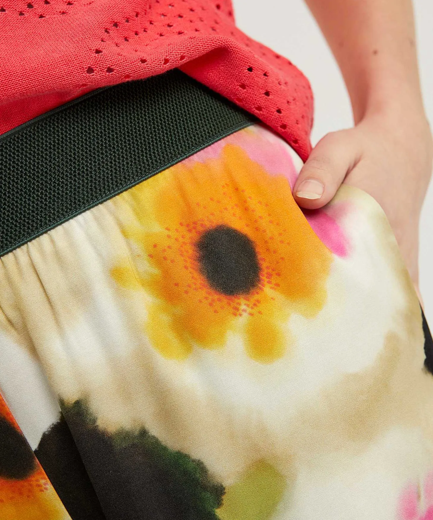 Caroline Biss Pantalones Palazzo Sedosos Flor Elegante