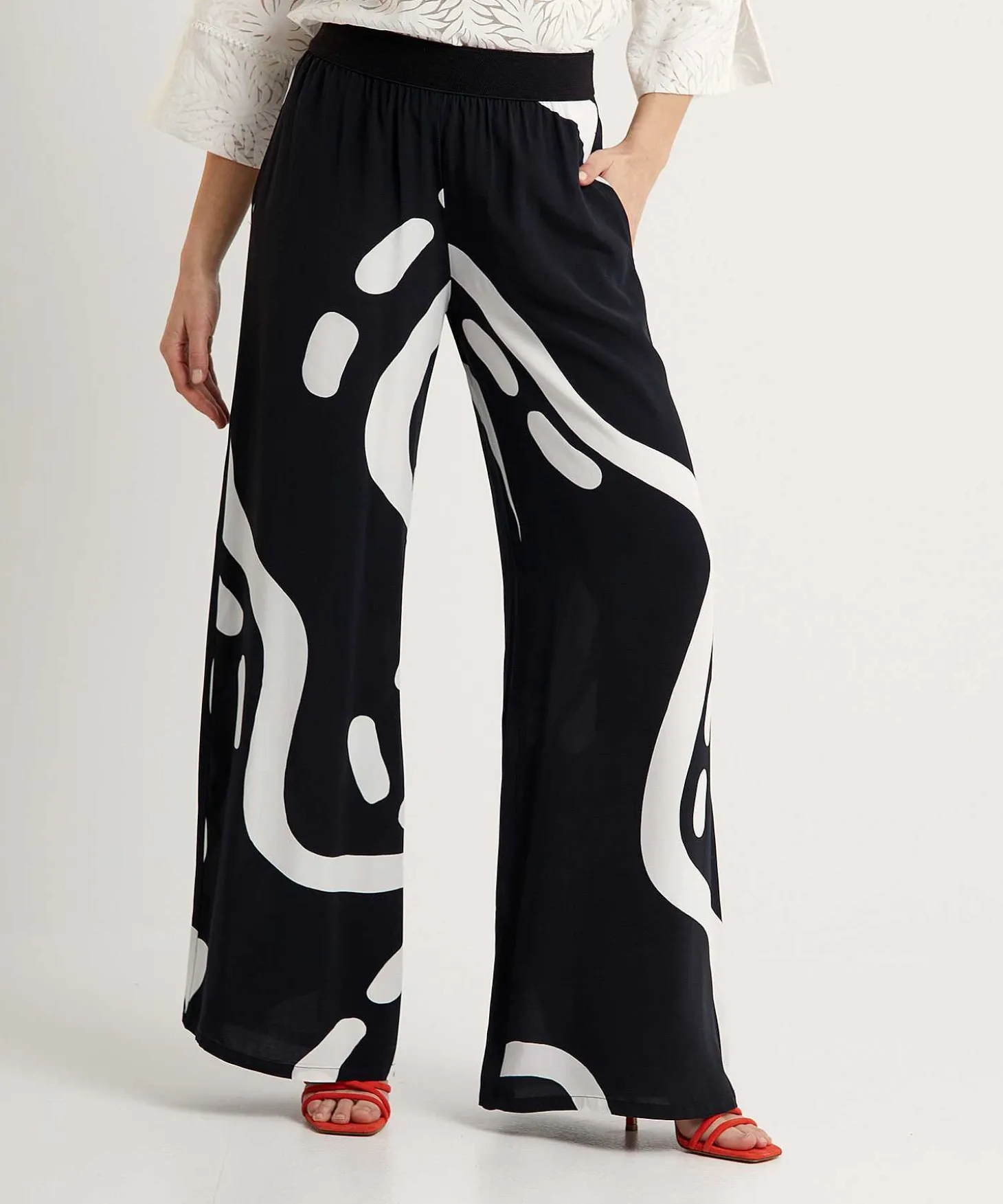 Caroline Biss Pantalones Palazzo Estampado Fantasia