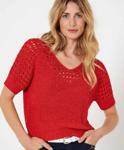 Caroline Biss Sueter Cinta Hilado Calado