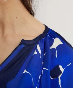 Caroline Biss Vestido Sedoso Flor