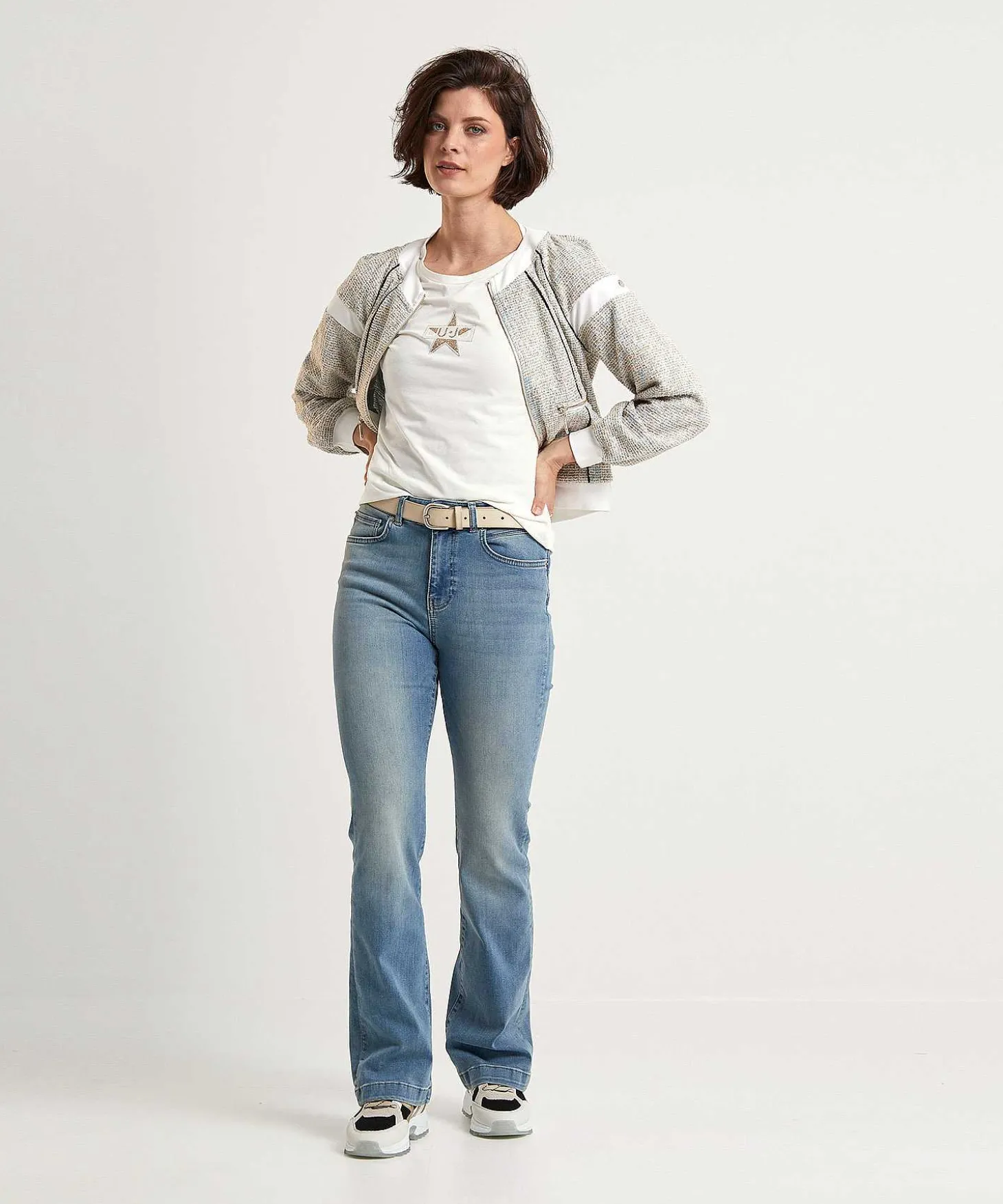 Chaleco Bomber De Boucle De Liu Jo