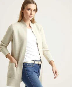 Chaleco Tipo Blazer * De Longitud Media Puntaknit