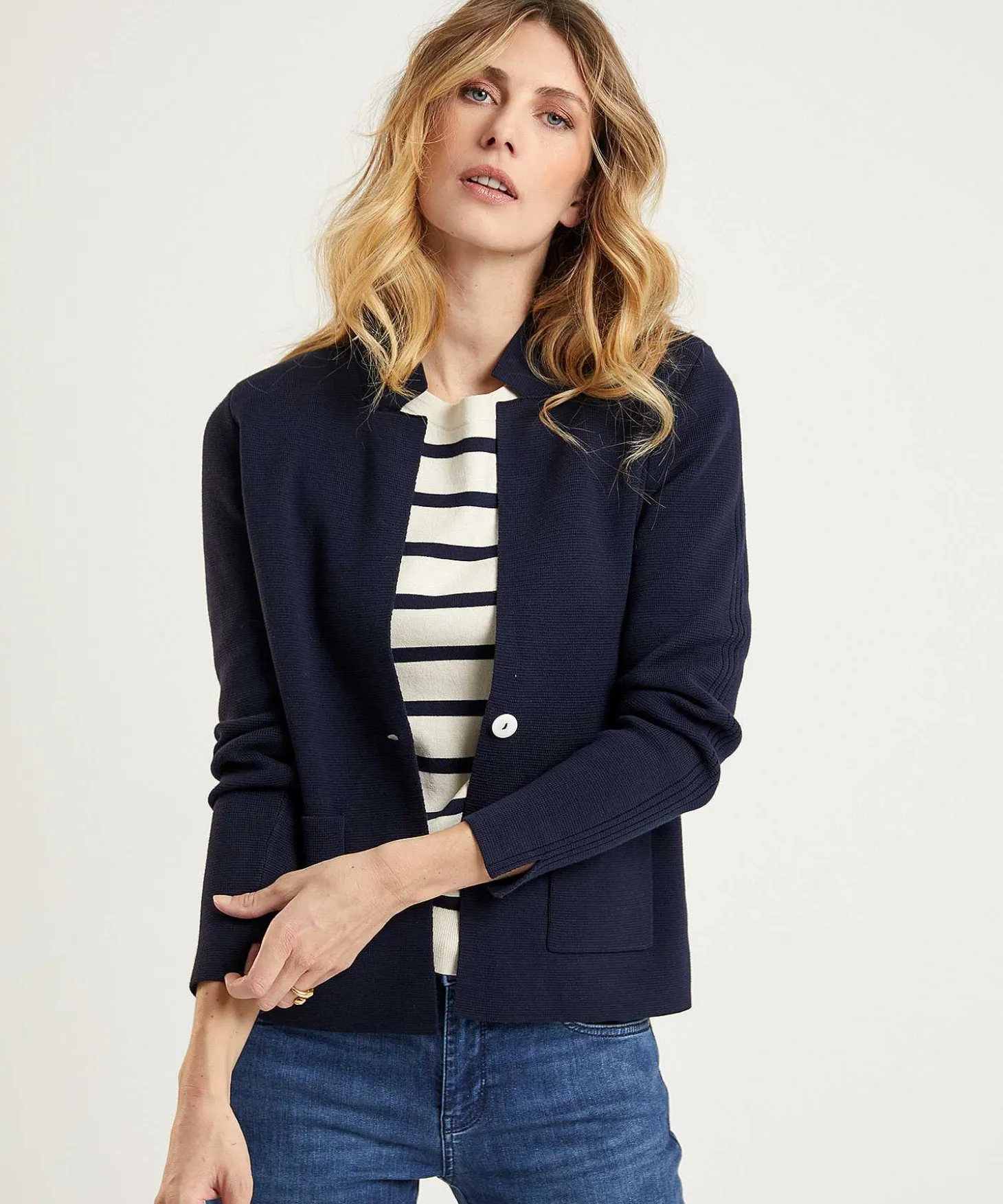 Chaleco Tipo Blazer * Puntaknit