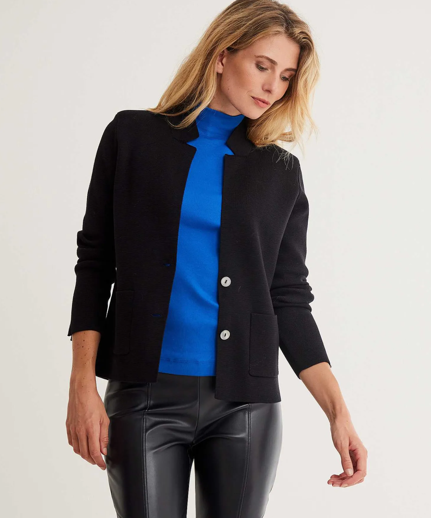 Chaleco Tipo Blazer * Puntaknit