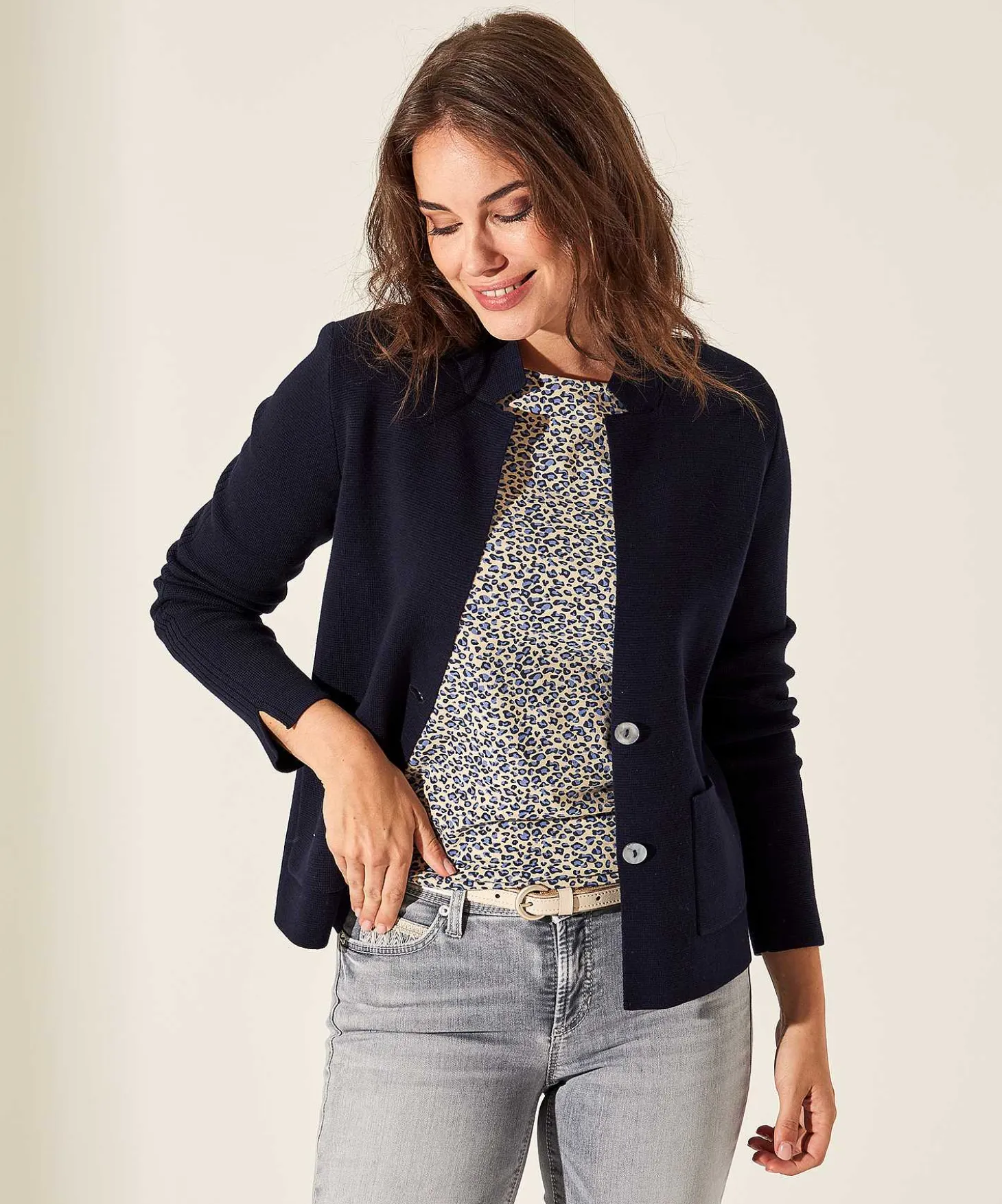 Chaleco Tipo Blazer * Puntaknit