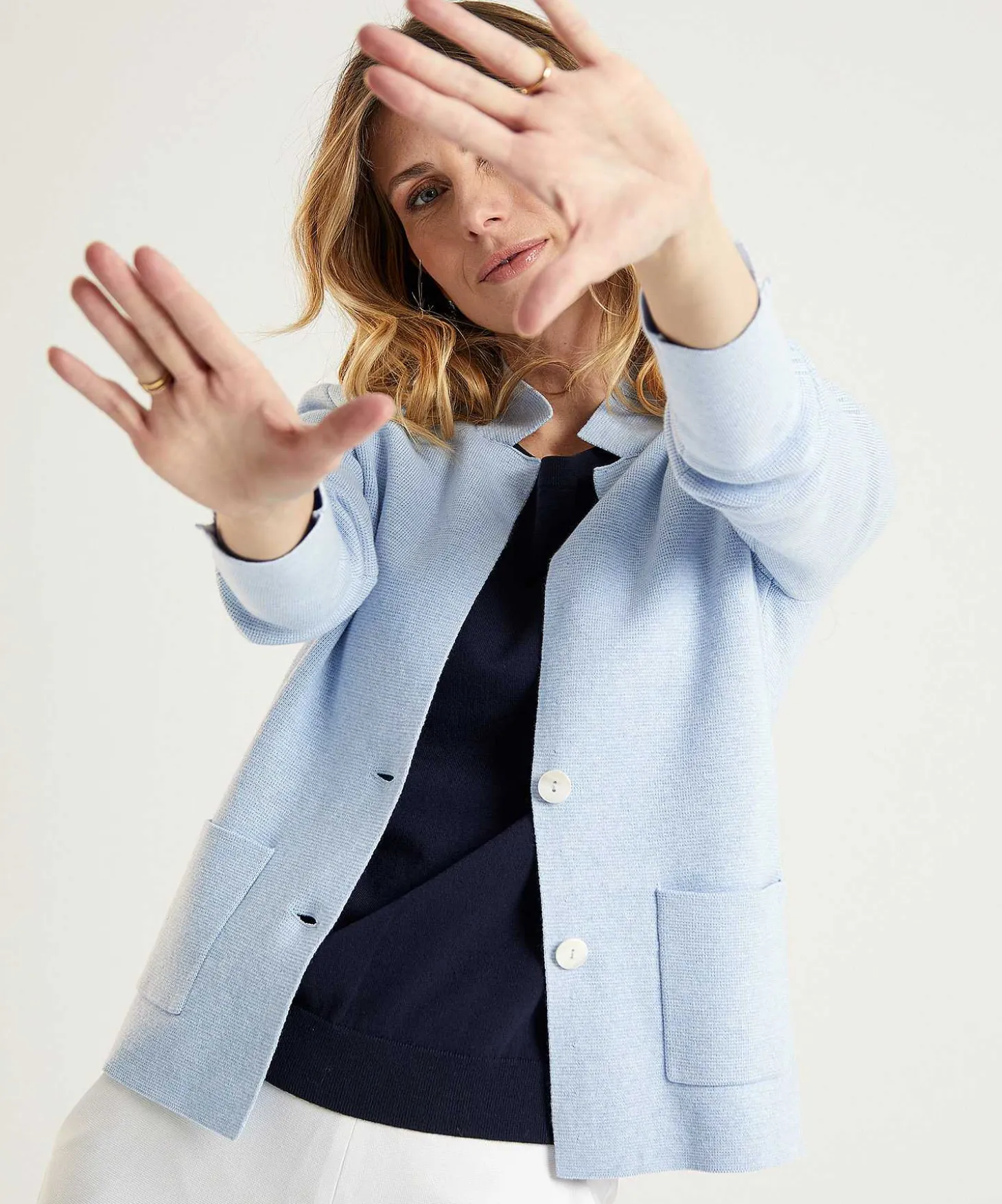Chaleco Tipo Blazer * Puntaknit