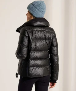 Chaqueta De Plumon Corta Creenstone Con Aspecto De Piel Revestida