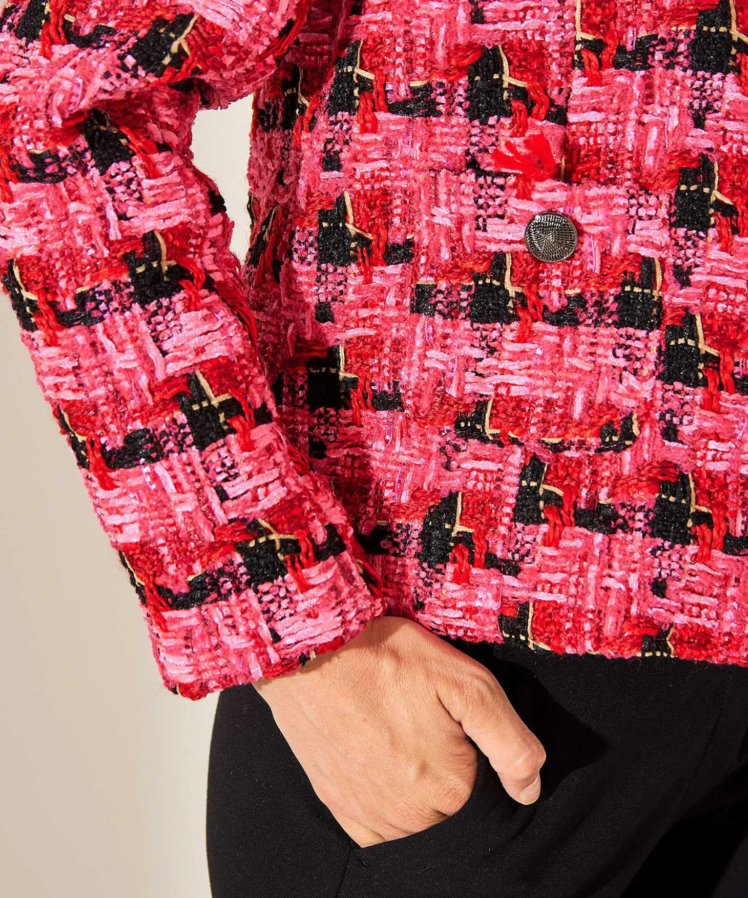 Chaqueta De Tweed Boucle Leo & Ugo
