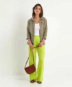 Chaqueta Estilo Camisa Safari De Lino Giulia E Tu