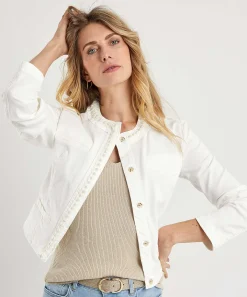 Chaqueta Vaquera Con Perlas De Liu Jo